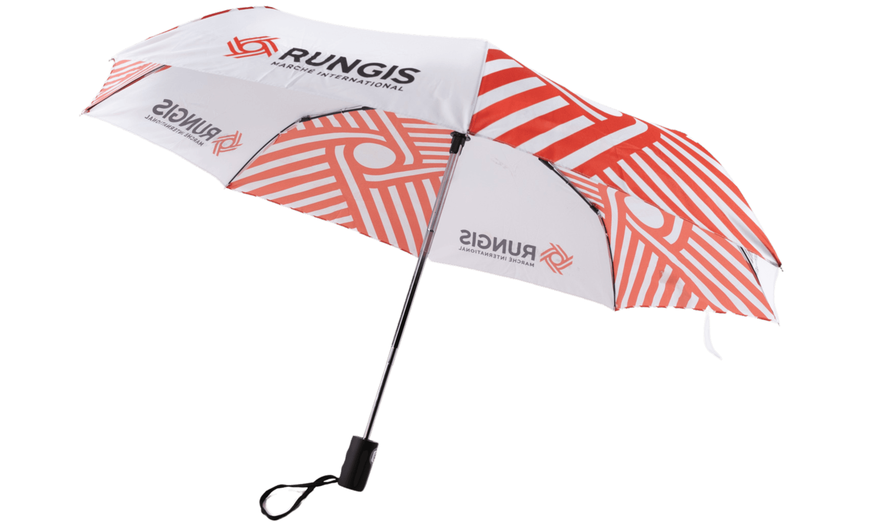 Image illustrant un parapluie blanc et rouge rungis 