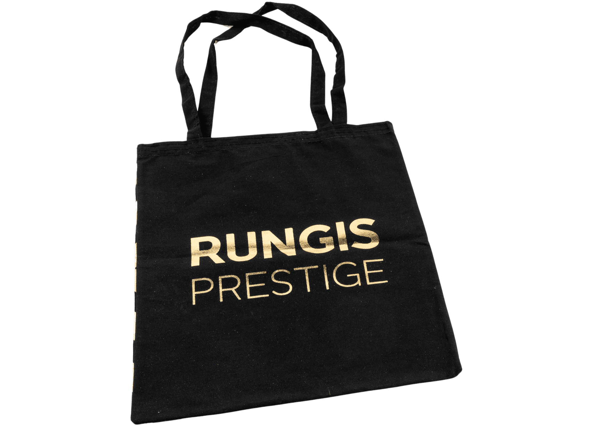 Image illustrant un tote bag rungis prestige noir et doré 